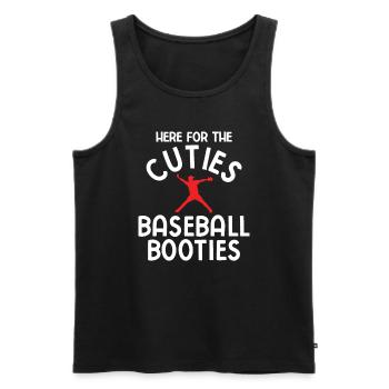 Baseball - Männer Premium Bio Tank Top - Schwarz - Vorne - Michal (187cm)