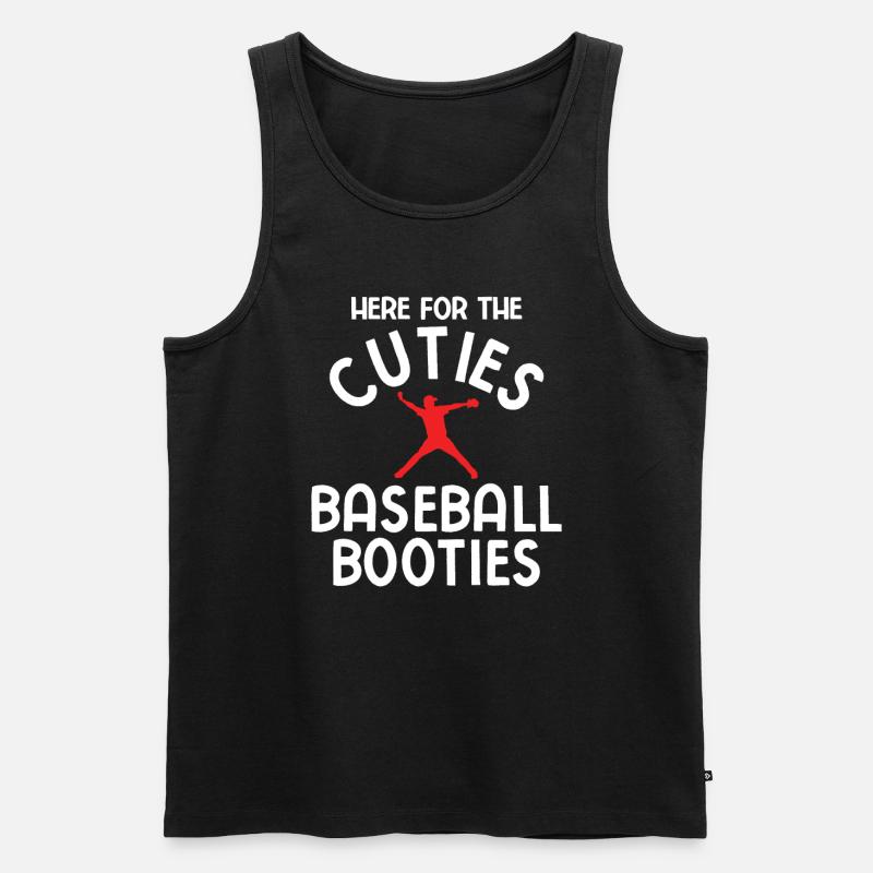 Baseball - Männer Premium Bio Tank Top - Schwarz
