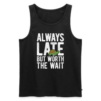 Schildkröten - Männer Premium Bio Tank Top - Schwarz - Vorne - Michal (187cm)