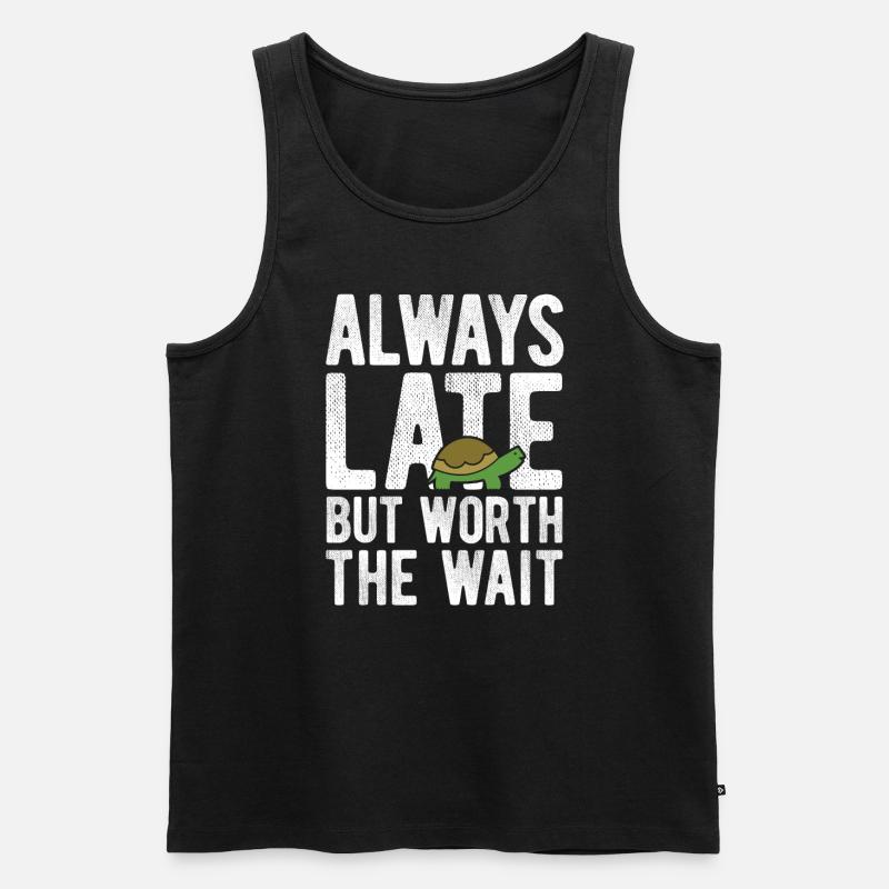 Schildkröten - Männer Premium Bio Tank Top - Schwarz