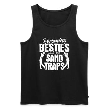 Golfplatz zum Golfen Golf - Männer Premium Bio Tank Top - Schwarz - Vorne - Michal (187cm)