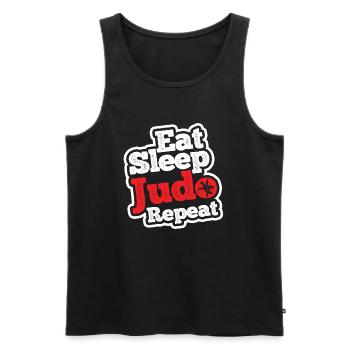 Japanischer Kampfsport Judo - Männer Premium Bio Tank Top - Schwarz - Vorne - Michal (187cm)