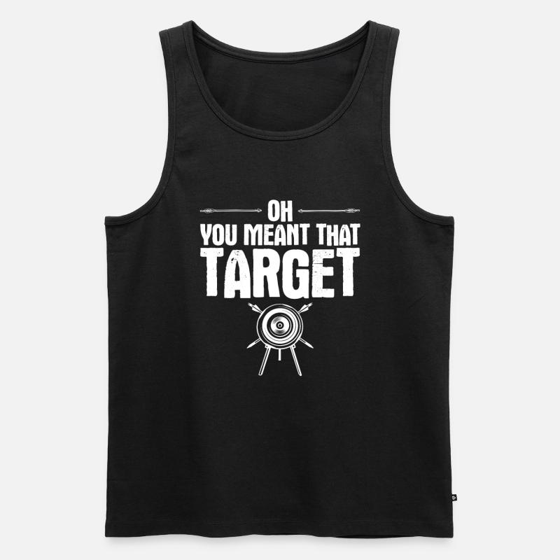 Bogenschießen Archery - Männer Premium Bio Tank Top - Schwarz