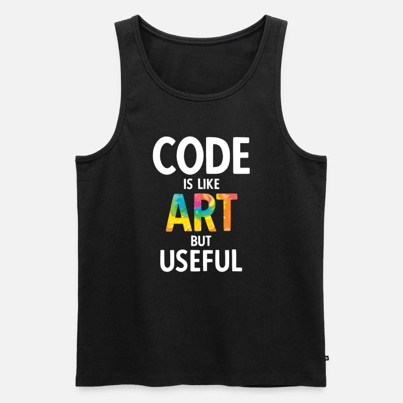 Software Ingenieur Informatiker Programmierer - Männer Premium Bio Tank Top - Schwarz
