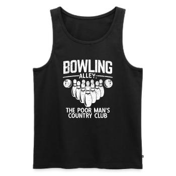Bowling - Männer Premium Bio Tank Top - Schwarz - Vorne - Michal (187cm)
