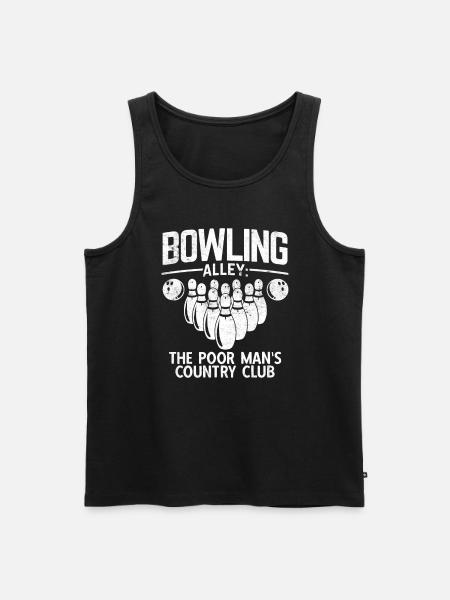 Bowling - Männer Premium Bio Tank Top - Schwarz