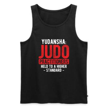 Japanischer Kampfsport Judo - Männer Premium Bio Tank Top - Schwarz - Vorne - Michal (187cm)