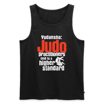 Japanischer Kampfsport Judo - Männer Premium Bio Tank Top - Schwarz - Vorne - Michal (187cm)