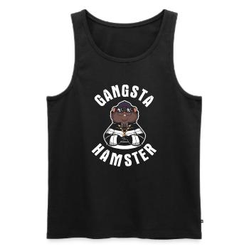 Nagetier Hamster - Männer Premium Bio Tank Top - Schwarz - Vorne - Michal (187cm)