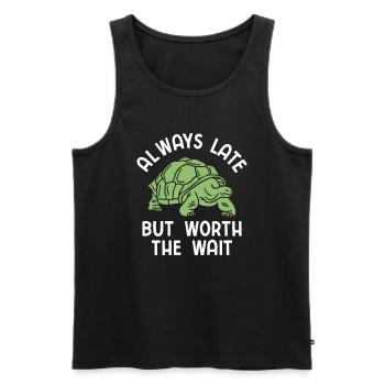 Schildkröten - Männer Premium Bio Tank Top - Schwarz - Vorne - Michal (187cm)