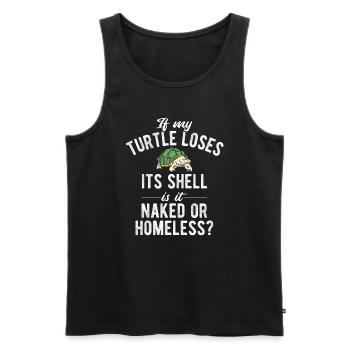 Schildkröten - Männer Premium Bio Tank Top - Schwarz - Vorne - Michal (187cm)