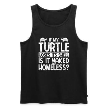 Schildkröten - Männer Premium Bio Tank Top - Schwarz - Vorne - Michal (187cm)