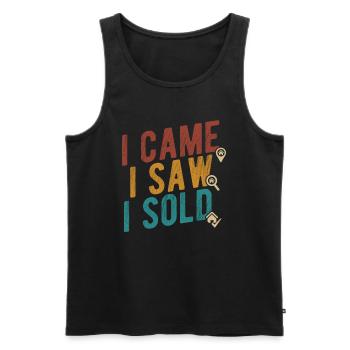 Immobilien-Händler Für Immobilien-Makler - Männer Premium Bio Tank Top - Schwarz - Vorne - Michal (187cm)
