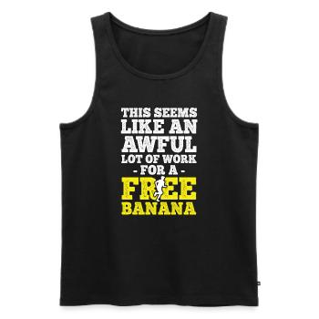 Läufer Joggen - Männer Premium Bio Tank Top - Schwarz - Vorne - AI Model Male 178 light (178cm)