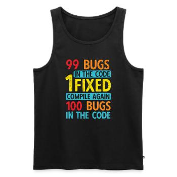 Software Ingenieur Informatiker Programmierer - Männer Premium Bio Tank Top - Schwarz - Vorne - AI Model Male 178 light (178cm)
