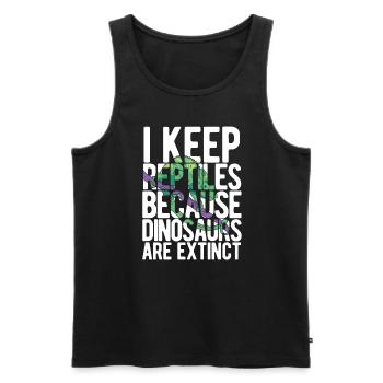 Eidechsen Für Besitzer Von Reptilien - Männer Premium Bio Tank Top - Schwarz - Vorne - AI Model Male 178 light (178cm)