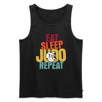 Japanischer Kampfsport Judo - Männer Premium Bio Tank Top - Schwarz - Vorne - AI Model Male 178 light (178cm)