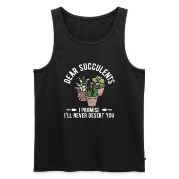 Landschaftsgärtner Hobbygärtner Gärtner - Männer Premium Bio Tank Top - Schwarz - Vorne - AI Model Male 178 light (178cm)