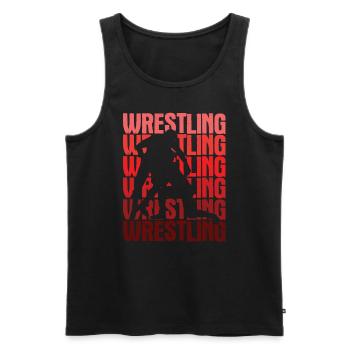 Grappling Martial Arts Wrestling - Männer Premium Bio Tank Top - Schwarz - Vorne - Michal (187cm)