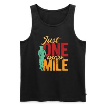 Läufer Joggen - Männer Premium Bio Tank Top - Schwarz - Vorne - Michal (187cm)