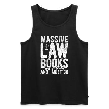 Richter Jurist Anwalt - Männer Premium Bio Tank Top - Schwarz - Vorne - Michal (187cm)