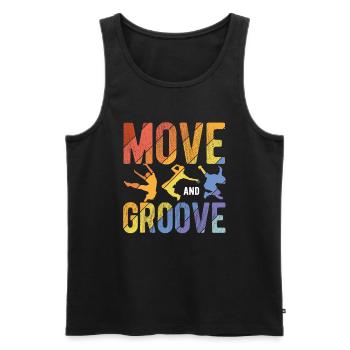 Breakdancing Tanzen für Tänzer - Männer Premium Bio Tank Top - Schwarz - Vorne - Michal (187cm)