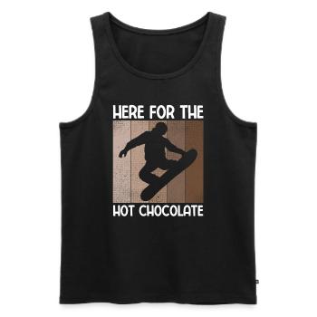 Snowboard Spruch für Snowboarder - Männer Premium Bio Tank Top - Schwarz - Vorne - Michal (187cm)