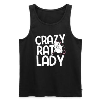 Nagetier Maus Ratte - Männer Premium Bio Tank Top - Schwarz - Vorne - Michal (187cm)