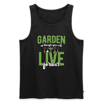 Landschaftsgärtner Hobbygärtner Gärtner - Männer Premium Bio Tank Top - Schwarz - Vorne - AI Model Male 178 light (178cm)