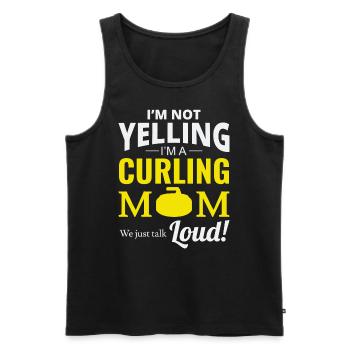 Curling Mom Winter Ice Sport Curler Mothers day - Men's Premium Organic Tank Top - black - Front - Michal (187cm)