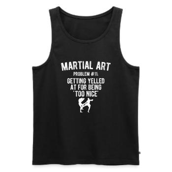 Mixed Martial Arts MMA - Männer Premium Bio Tank Top - Schwarz - Vorne - Michal (187cm)