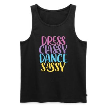 Breakdancing Tanzen für Tänzer - Männer Premium Bio Tank Top - Schwarz - Vorne - Michal (187cm)