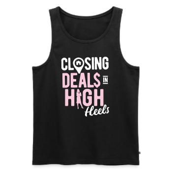Immobilien-Händler Für Immobilien-Makler - Männer Premium Bio Tank Top - Schwarz - Vorne - Michal (187cm)