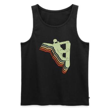 Snowboard Spruch für Snowboarder - Männer Premium Bio Tank Top - Schwarz - Vorne - Michal (187cm)