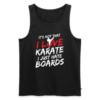 Japanischer Kampfsport Karate - Männer Premium Bio Tank Top - Schwarz - Vorne - Michal (187cm)