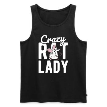 Nagetier Maus Ratte - Männer Premium Bio Tank Top - Schwarz - Vorne - Michal (187cm)