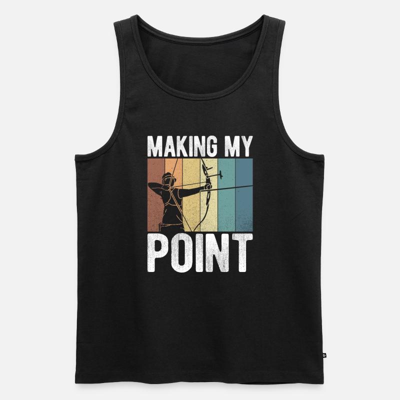 Bogenschießen Archery - Männer Premium Bio Tank Top - Schwarz