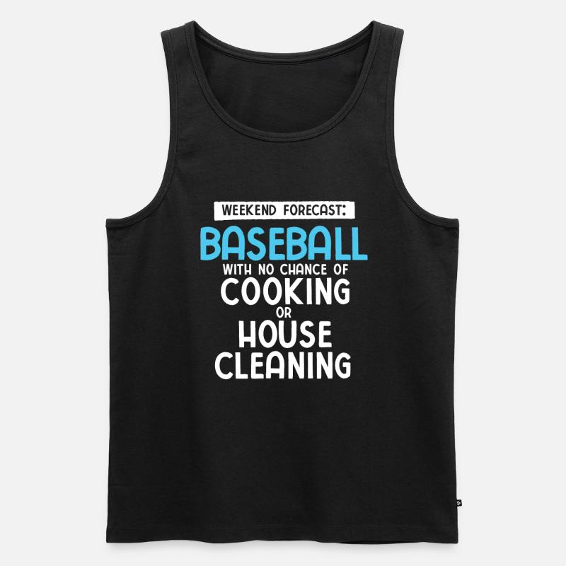 Baseball - Männer Premium Bio Tank Top - Schwarz