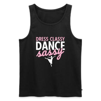 Breakdancing Tanzen für Tänzer - Männer Premium Bio Tank Top - Schwarz - Vorne - Michal (187cm)
