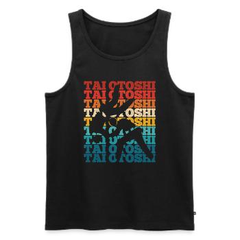 Japanischer Kampfsport Judo - Männer Premium Bio Tank Top - Schwarz - Vorne - Michal (187cm)