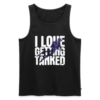 Apnoetaucher Freitaucher Taucher - Männer Premium Bio Tank Top - Schwarz - Vorne - Michal (187cm)