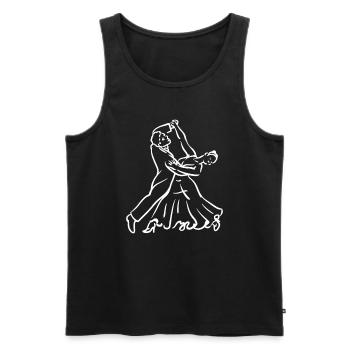 Breakdancing Tanzen für Tänzer - Männer Premium Bio Tank Top - Schwarz - Vorne - Michal (187cm)