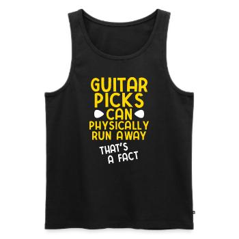 Akustik Spruch Für E-Gitarre Konzert Gitarre - Männer Premium Bio Tank Top - Schwarz - Vorne - Michal (187cm)