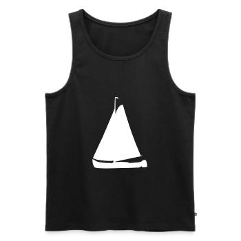 sailing ship - Men's Premium Organic Tank Top - black - Front - Michal (187cm)
