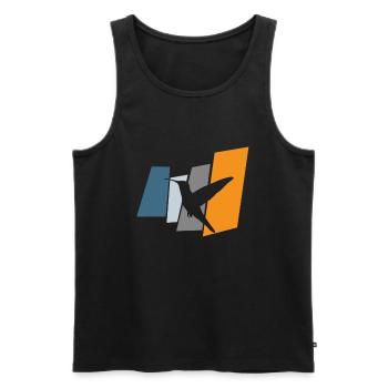 Vogel Vögel - Männer Premium Bio Tank Top - Schwarz - Vorne - Michal (187cm)