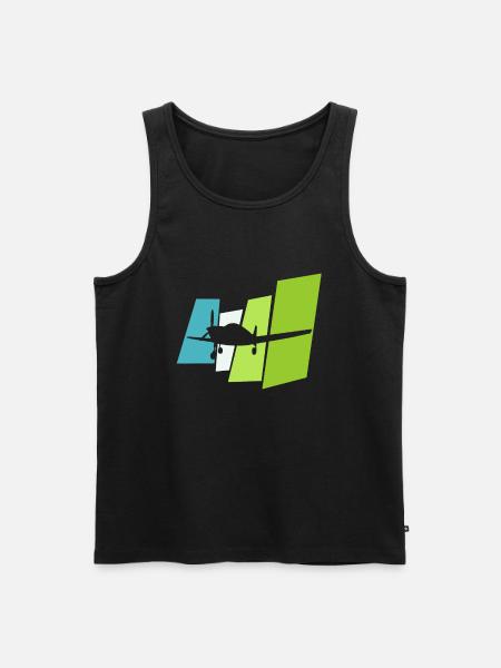 jet - Men's Premium Organic Tank Top - black