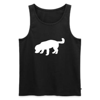 Dog training - Men's Premium Organic Tank Top - black - Front - AI Model Male 178 light (178cm)
