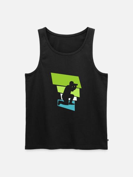 Fotoshooting - Männer Premium Bio Tank Top - Schwarz