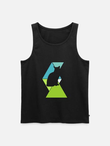 puss - Men's Premium Organic Tank Top - black