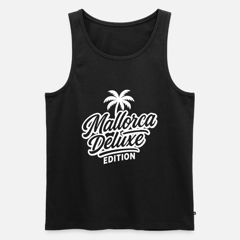 Mallorca Deluxe Edition - Männer Premium Bio Tank Top - Schwarz